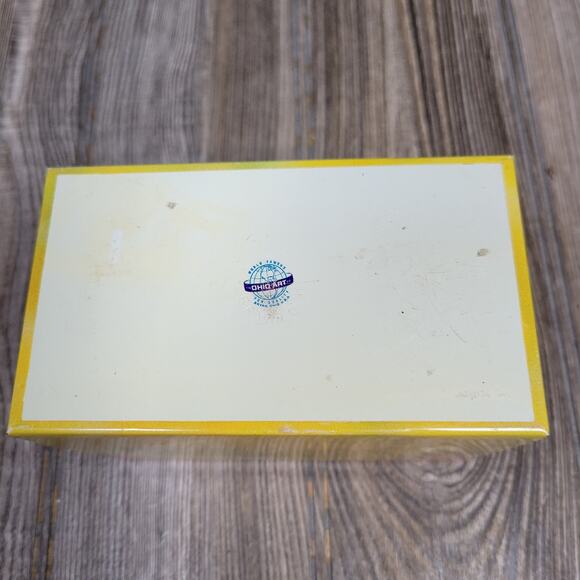 Vintage Ohio Art Recipe Box, Daisy Orange Yellow, Kitchen Decor - Picture 6 of 7